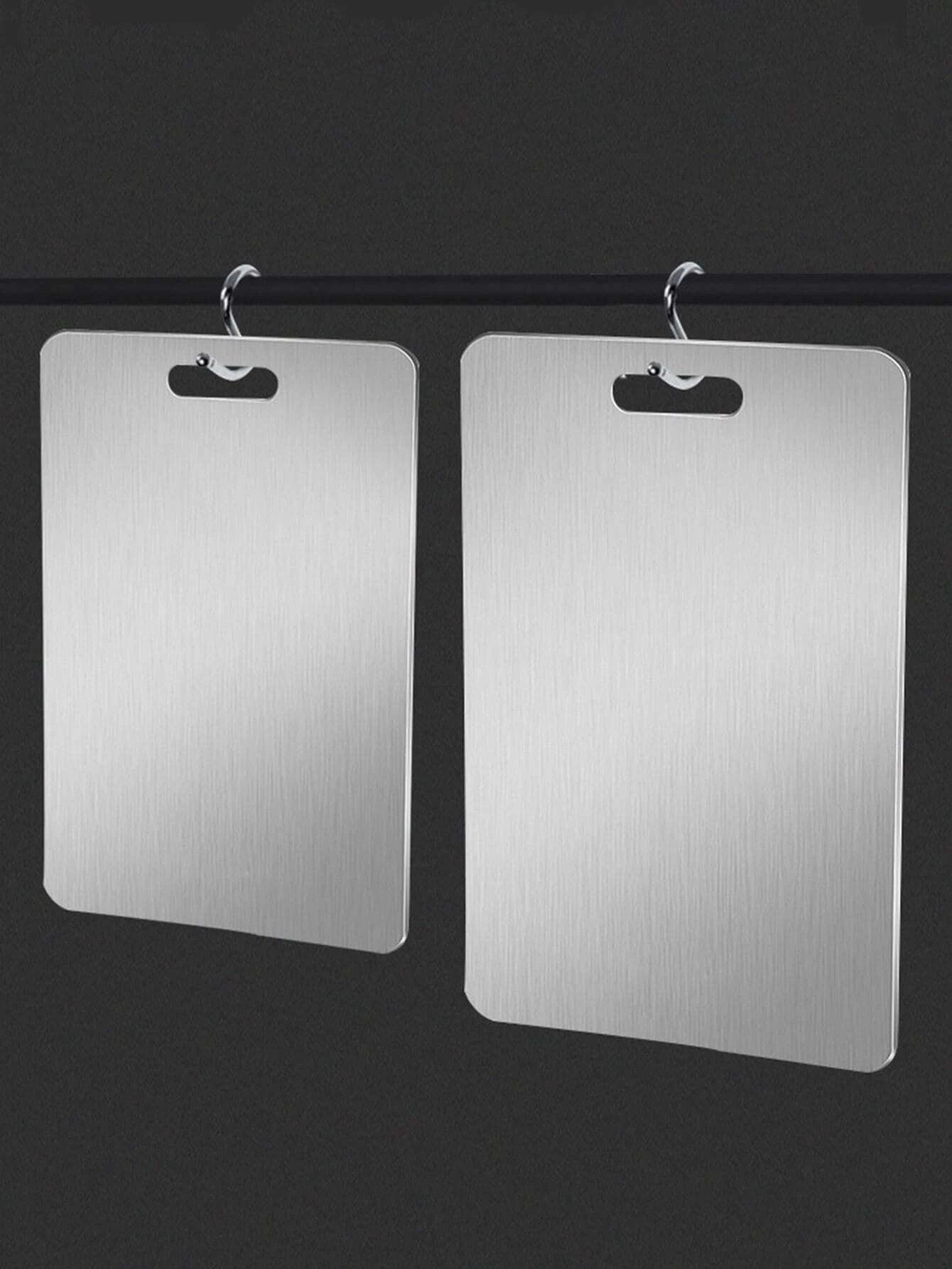 1Pc Stainless Steel Cutting Board, Silver Chopping Block for Kitchen