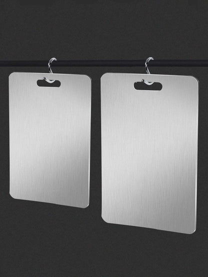 1Pc Stainless Steel Cutting Board, Silver Chopping Block for Kitchen