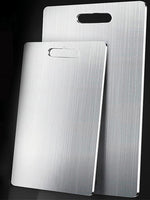 1Pc Stainless Steel Cutting Board, Silver Chopping Block for Kitchen